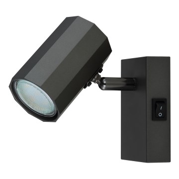 Globo - Настенный точечный светильник 1xGU10/25W/230V черный