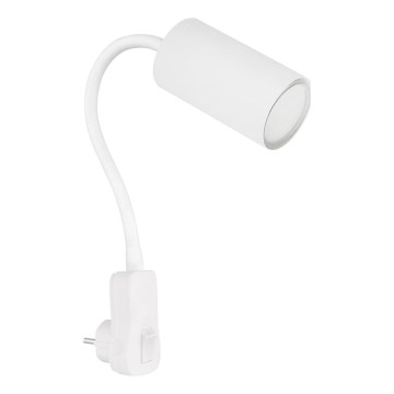 Globo - Настенный точечный светильник в розетку 1xGU10/35W/230V белый
