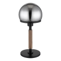 Globo - Настільна лампа 1xE27/40W/230V чорний/коричневий