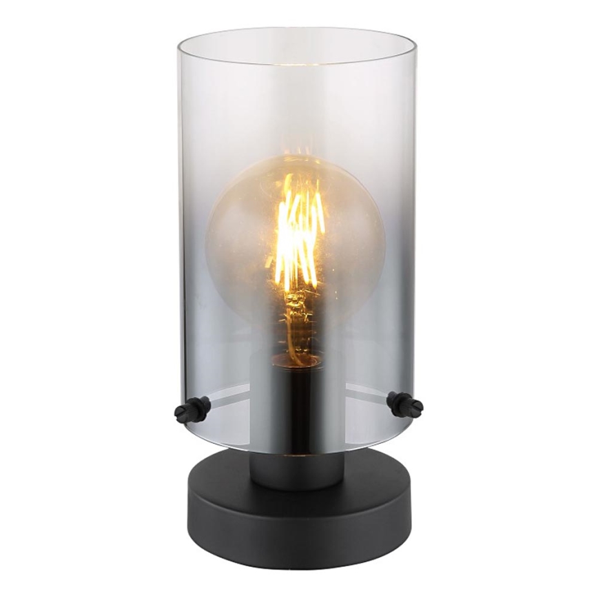 Globo - Настільна лампа 1xE27/40W/230V діаметр 12,5 см чорний