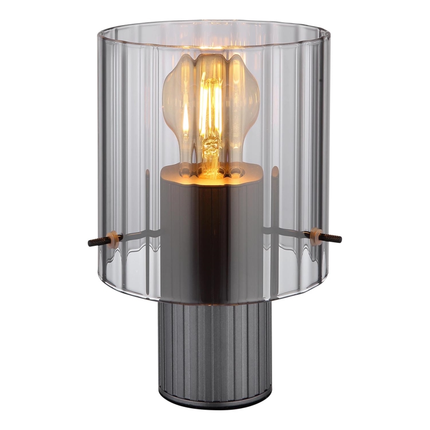 Globo - Настільна лампа 1xE27/40W/230V діаметр 14 см сірий