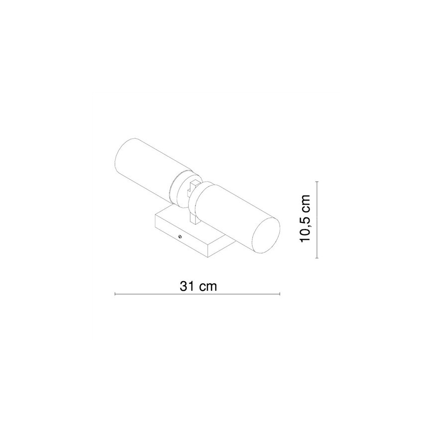 Globo - Настінний світильник для ванної кімнати 2xE14/40W/230V IP44