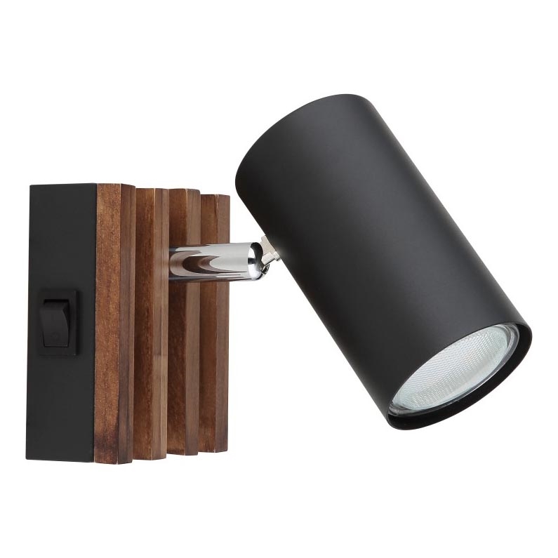 Globo - Настінний точковий світильник 1xGU10/25W/230V чорний