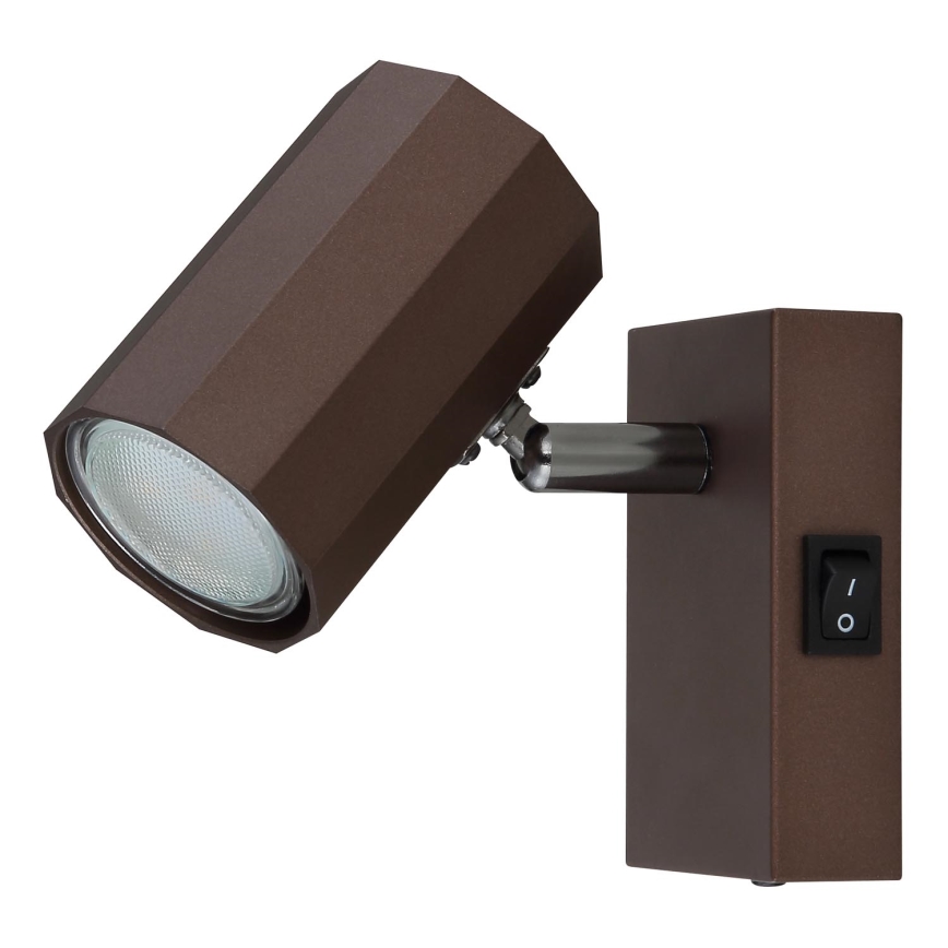 Globo - Настінний точковий світильник 1xGU10/25W/230V коричневий