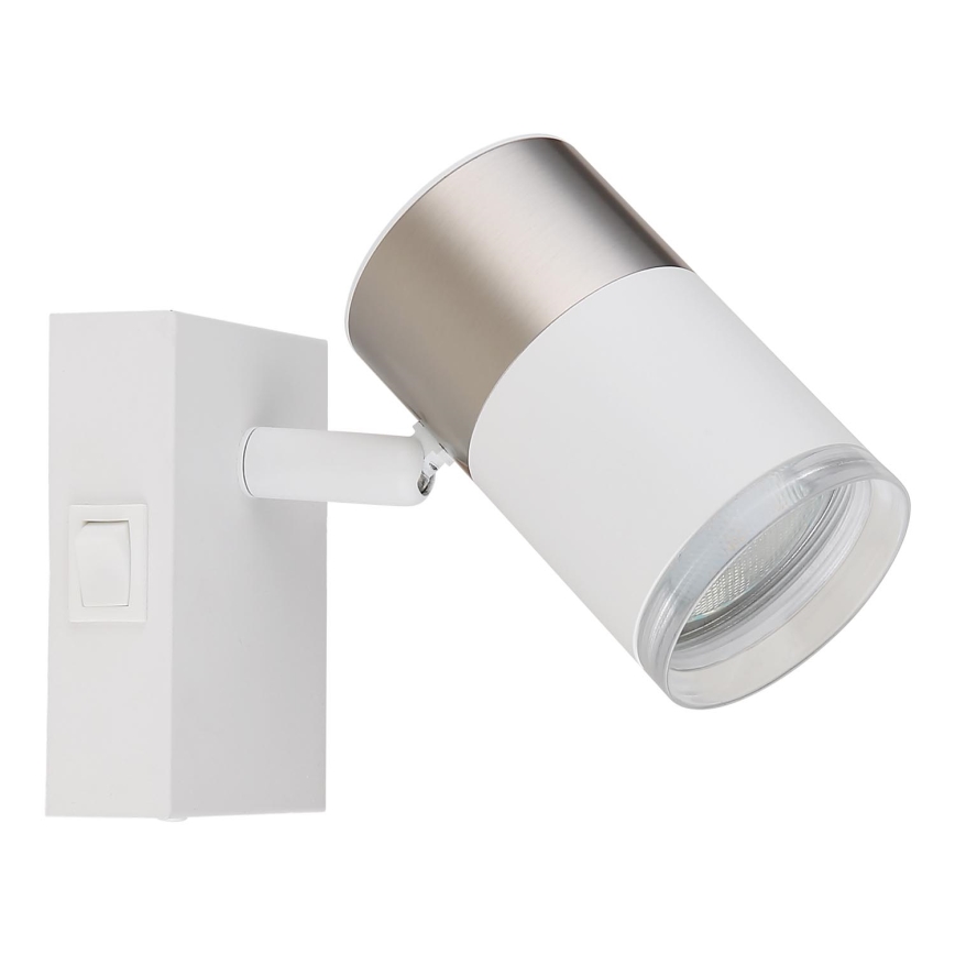 Globo - Настінний точковий світильник 1xGU10/25W/230V білий/матовий хром