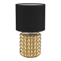 Globo - Настольная лампа 1xE14/40W/230V черный/золотистый