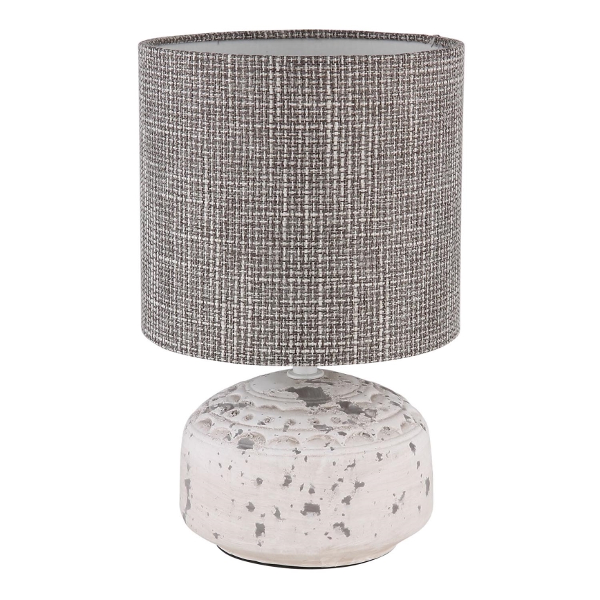 Globo - Настольная лампа 1xE14/40W/230V серая/керамическая