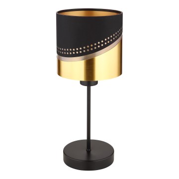 Globo - Настольная лампа 1xE27/40W/230V диаметр 16 см черный/золотистый