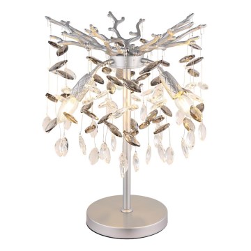 Globo - Настольная лампа 3xE14/40W/230V серебристая