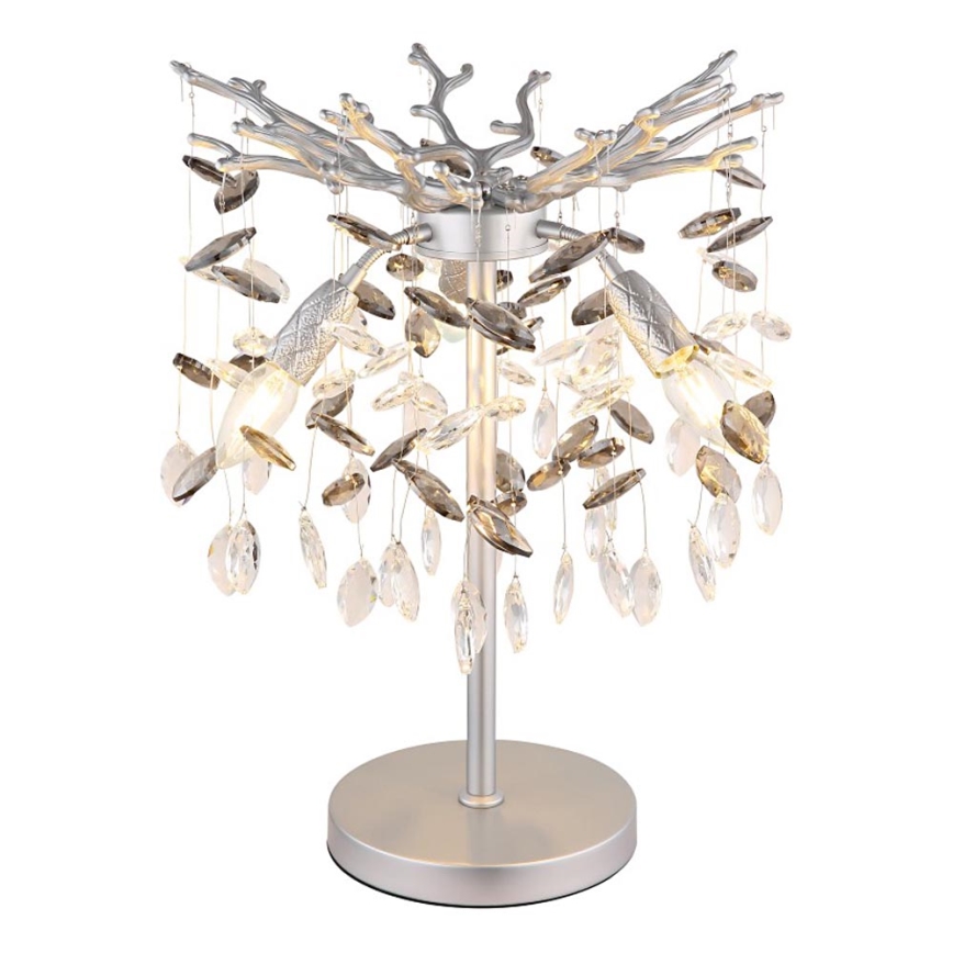 Globo - Настольная лампа 3xE14/40W/230V серебристая