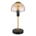 Globo - Настольный сенсорный лампа 1xE14/25W/230V черный/золотистый