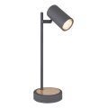 Globo - Настільна лампа 1xGU10/5W/230V сірий/коричневий