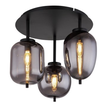 Globo - Накладна люстра 3xE14/40W/230V чорна
