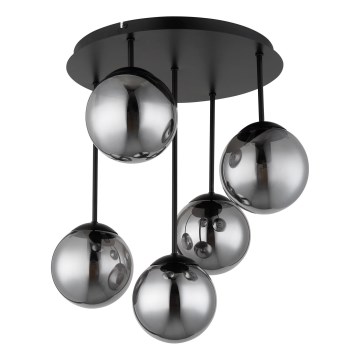 Globo - Накладна люстра 5xE14/25W/230V чорна