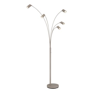 Глобо - Підлогова лампа 5хГУ10/35 Вт/230 В бежева