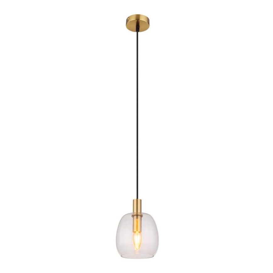 Globo - Підвісна люстра 1xE14/40W/230V діаметр 16 см латунь