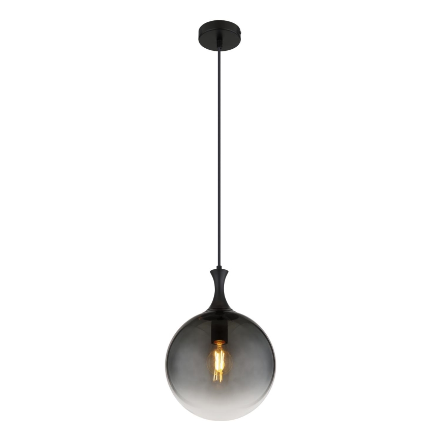 Globo - Підвісна люстра 1xE27/10W/230V діаметр 25 см чорний