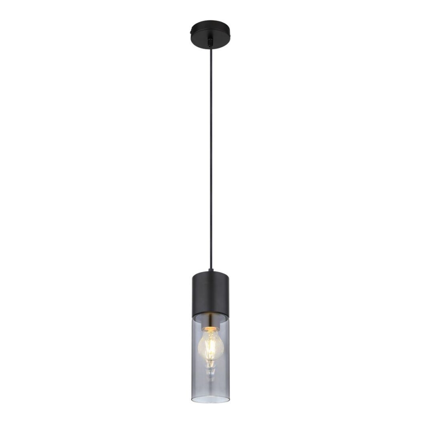 Globo - Підвісна люстра 1xE27/25W/230V діаметр 10,5 см чорний