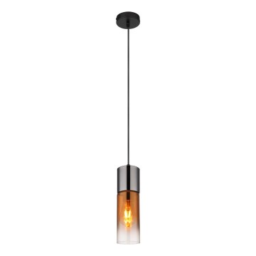 Globo - Підвісна люстра 1xE27/25W/230V діаметр 10,5 см чорний/мідний