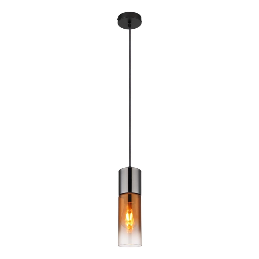 Globo - Підвісна люстра 1xE27/25W/230V діаметр 10,5 см чорний/мідний