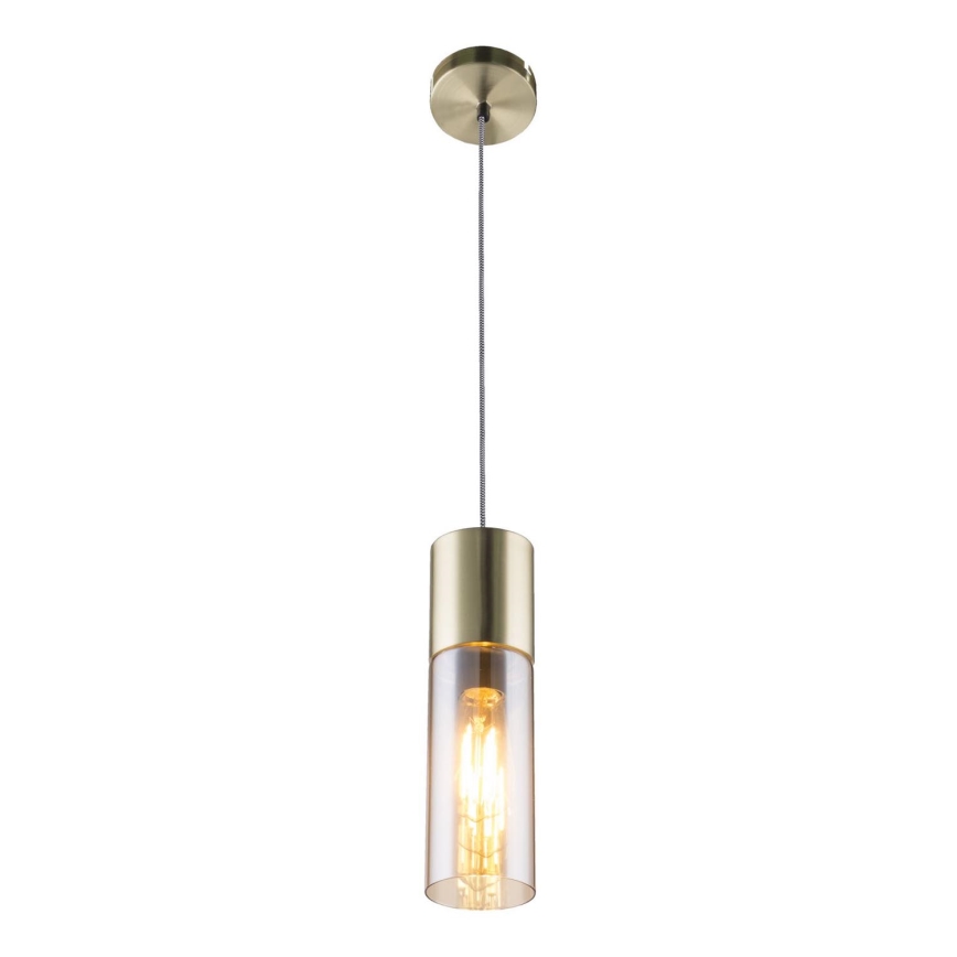 Globo - Підвісна люстра 1xE27/25W/230V діаметр 10,5 см латунь