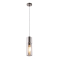 Globo - Підвісна люстра 1xE27/25W/230V діаметр 10,5 см матовий хром
