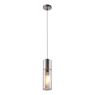 Globo - Підвісна люстра 1xE27/25W/230V діаметр 10,5 см матовий хром