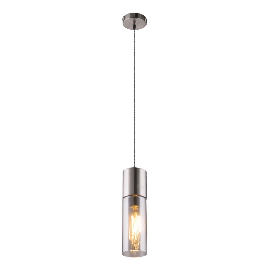 Globo - Підвісна люстра 1xE27/25W/230V діаметр 10,5 см матовий хром