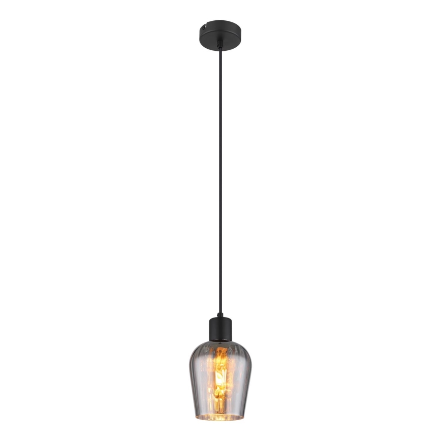 Globo - Підвісна люстра 1xE27/40W/230V діаметр 13,5 см чорний