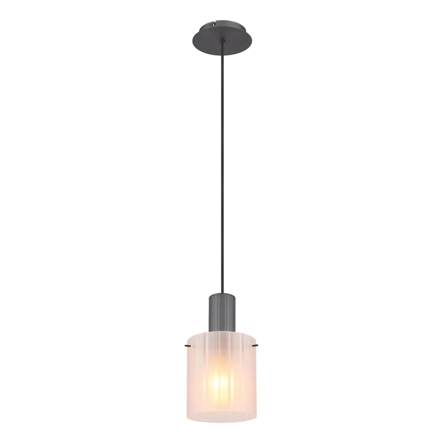 Globo - Підвісна люстра 1xE27/40W/230V діаметр 18 см білий