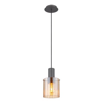 Globo - Підвісна люстра 1xE27/40W/230V діаметр 18 см коричневий