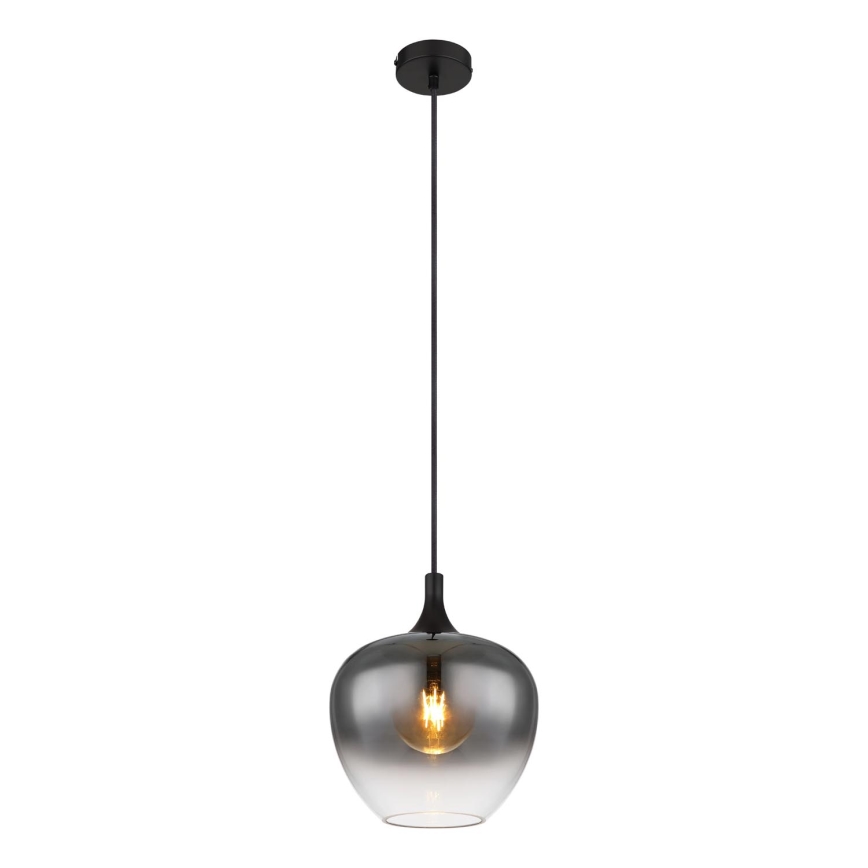 Globo - Підвісна люстра 1xE27/40W/230V діаметр 24 см чорний