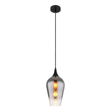 Globo - Підвісна люстра 1xE27/60W/230V діаметр 18 см чорний