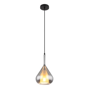 Globo - Підвісна люстра 1xE27/60W/230V діаметр 20 см чорний