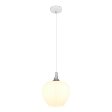 Globo - Підвісна люстра 1xE27/60W/230V діаметр 24 см білий