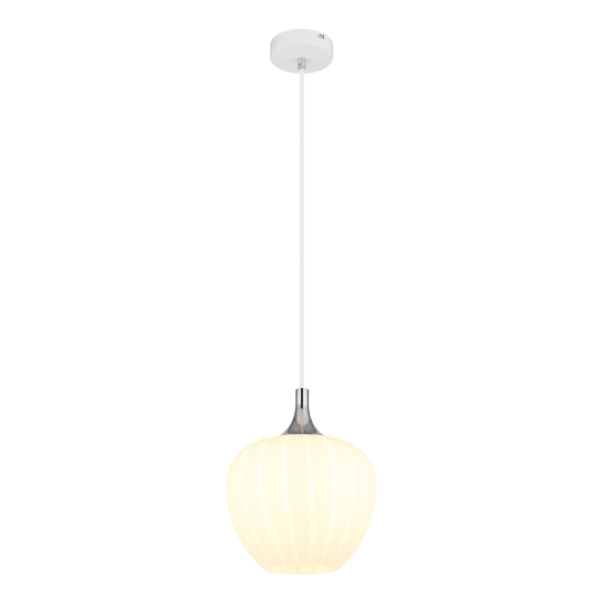 Globo - Підвісна люстра 1xE27/60W/230V діаметр 24 см білий