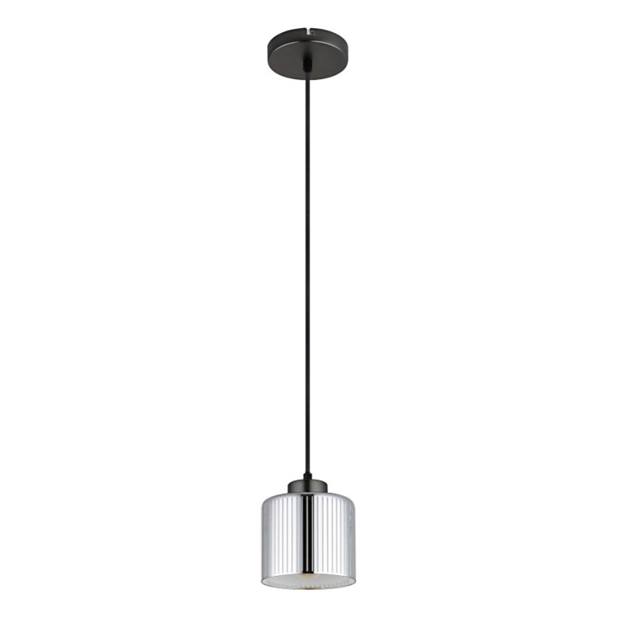 Globo - Підвісна люстра 1xE27/60W/230V глянцевий хром діаметр 14 см