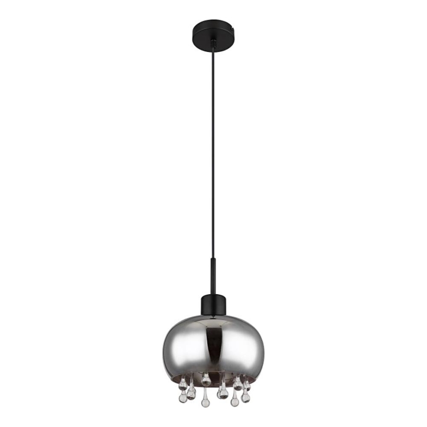 Globo - Підвісна люстра 1xE27/9W/230V діаметр 21 см чорний