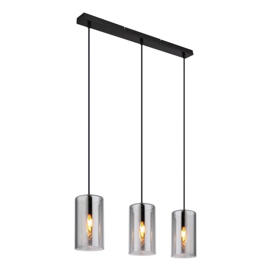 Globo - Підвісна люстра 3xE14/25W/230V чорний