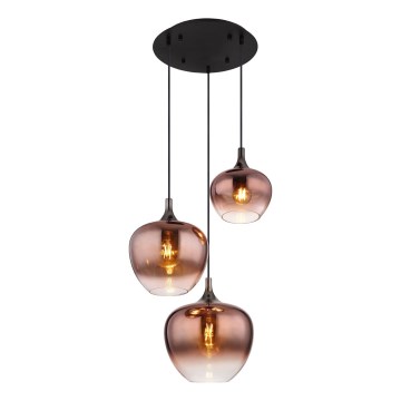Globo - Підвісна люстра 3xE27/40W/230V мідний