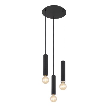 Globo - Підвісна люстра 3xE27/60W/230V чорне дерево