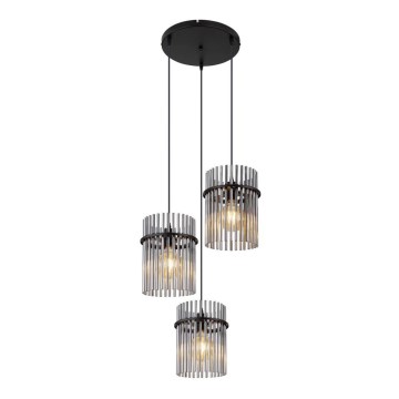 Globo - Підвісна люстра 3xE27/60W/230V діаметр 47 см чорний