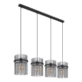 Globo - Підвісна люстра 4xE27/60W/230V чорний
