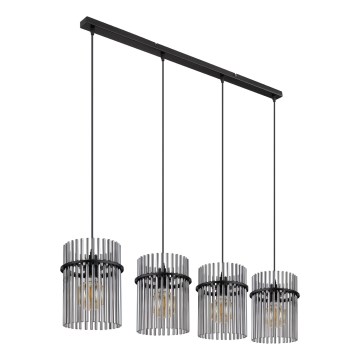 Globo - Підвісна люстра 4xE27/60W/230V чорний