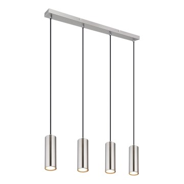 Globo - Підвісна люстра 4xGU10/35W/230V матовий хром