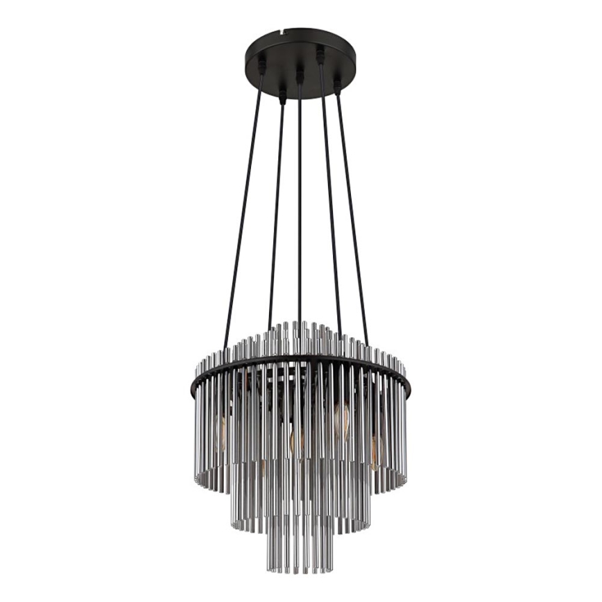 Globo - Підвісна люстра 5xE14/40W/230V чорний
