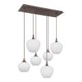 Globo - Підвісна люстра 6xE27/40W/230V білий