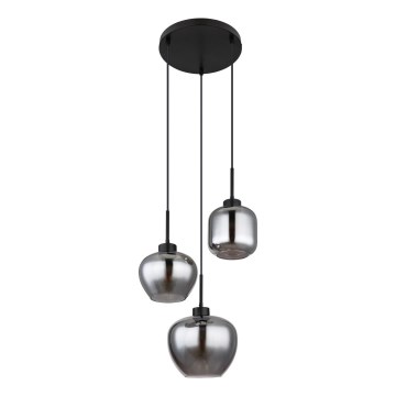 Globo - Підвісна люстра на тросі 3xE27/40W/230V чорна