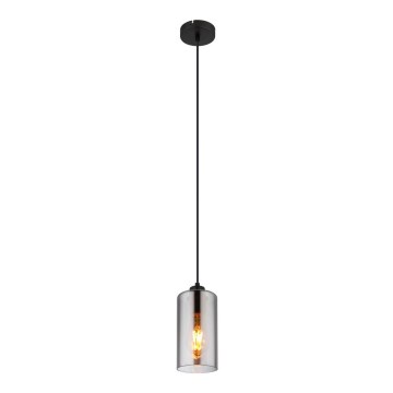 Globo - Подвесная люстра 1xE27/25W/230V диаметр 11 см черный
