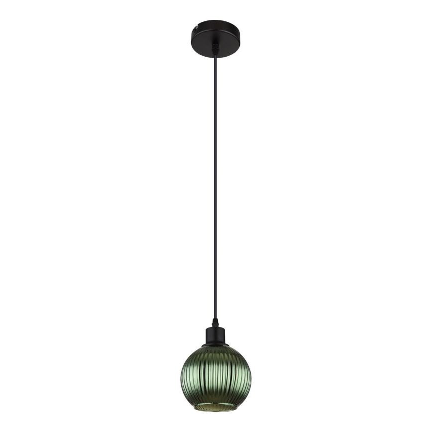 Globo - Подвесная люстра 1xE27/25W/230V диаметр 15 см зеленый